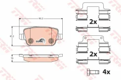 ��������� ������� TRW GDB1708 LAND Rover Freelander 2 GDB1708. PW990333. LR003657. 7G9N2M008AC ����