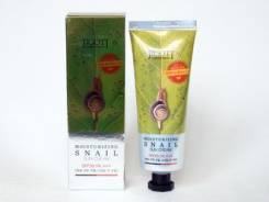 Солнцезащитный увлажняющий крем с улиточным муцином JIGOTT Moisturizing Snail Sun Cream SPF50 PA+++ -