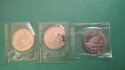 Набор из 3-х Медалей 300 лет Российского Флота состояние Proof (запайк