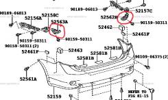 Крепление бампера. Toyota Corolla, ZRE151, ZRE152, CE140, ZZE141, NZE141, ZZE150, ADE150, NDE150, ZRE142, ZZE142 Двигатели: 1ZRFE, 3ZZFE, 1ZZFE, 2C, 1...