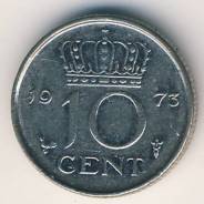 10 центов 1959 г. Нидерланды