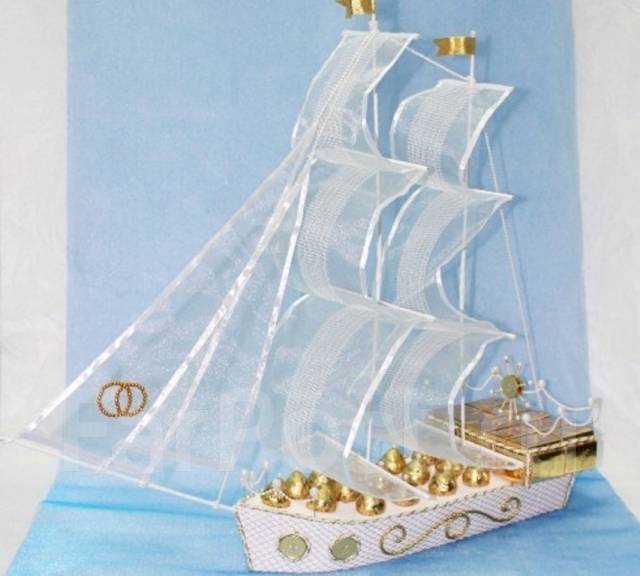 Корабль из конфет своими руками - Коробочка идей и мастер-классов