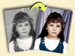 Фотомонтаж. Ретушь, реставрация, оцветнение фотографий.