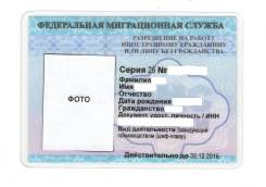 Разрешения на работу иностранным гражданам. Квалифицированная помощь.