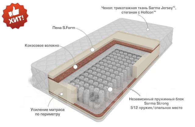 Матрас сарма 160 200