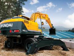 Hyundai R140W-7. Экскаватор колесный Hyundai R140W-9S