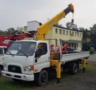 Hyundai HD78. Новый - Mighty с манипулятором Soosan 335 во Владивостоке, 3 500 кг., 4x2