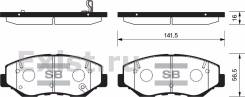 Колодка тормозная дисковая. Honda CR-V, CBA-RD7, CBA-RD6 Honda MR-V Honda Element, UA-YH2, CBA-YH2 Двигатели: N22A2, J35A9, J35A6, J35A4