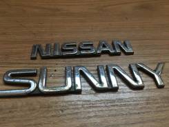 Эмблема багажника. Nissan Sunny, HB14, HB13, SNB13, SNB14, EB13, FNB14, FNB13, EB14, HNB13, SB14, B14, B13, SB13, FB14, FB13 Двигатель E13S