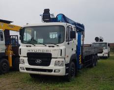 Hyundai HD250. Грузовик Hyundai HD 250, КМУ с буром Dasan во Владивостоке, 11 149 куб. см., 11 500 кг.