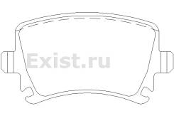Колодка тормозная дисковая. Volkswagen: Golf Plus, Touran, Passat, Golf, Caddy, Sharan, Scirocco, Eos, Jetta Skoda Octavia, 1Z5, 5E5 Skoda Yeti, 5L Sk...