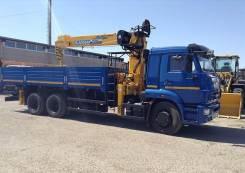 Камаз 65117. КМУ -773010-19+Soosan SCS736LII нижн. упр. + борт сталь 6,8м, 6 700 куб. см., 7 000 кг.