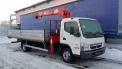 Mitsubishi Fuso Canter. Продается бортовой с КМУ UNIC URV 374, 4 900 куб. см., 4x2