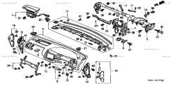 Панель приборов. Honda Torneo, LA-CL3, E-CF4, E-CF3, GH-CF3, GH-CF4, E-CF5, LA-CF5, GH-CF5, GF-CF5, GF-CF4, GF-CF3 Honda Accord, GH-CF3, LA-CL3, GF-CF...