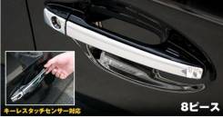 Накладка на ручки дверей. Toyota Prius, ZVW30, ZVW30L