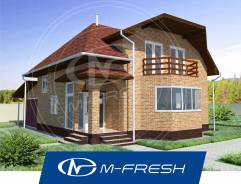 M-fresh Frankfurt (Готовый проект 1-этажного дома с мансардой! ). 100-200 кв. м., 1 этаж, 4 комнаты, кирпич