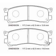 Колодка тормозная дисковая. Mazda: Eunos Cosmo, Bongo Friendee, Efini MS-9, Sentia, MPV Kia Enterprise Kia Potentia Ford Freda, SGL5F, SGL3F, SGLWF, S...