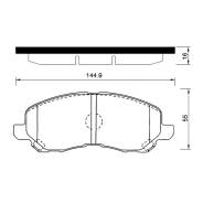 Колодка тормозная дисковая. Mitsubishi: Aspire, Outlander, Airtrek, Grandis, Chariot Grandis, Lancer Evolution, Dion, Delica, Legnum, Eclipse, Galant...
