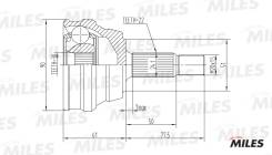 ШРУС AUDI 80/90 1.8-2.3 86-91 нар. GA20013