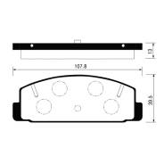 Колодка тормозная дисковая. Mazda: MPV, Ford Telstar II, RX-7, Premacy, Atenza, Efini RX-7, Ford Telstar, Savanna RX-7, Capella Cargo, Autozam Clef, C...