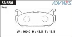 Колодка тормозная дисковая. Mazda: Efini MS-8, Eunos 500, Cronos, Capella, MX-6, Autozam Clef, MPV Ford Telstar, GFERF, GE5PF, GE8PF, GFEPF, GFFPF, GF...