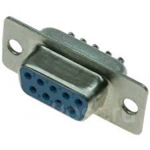 RS-232 разъем разборный мама (Serial RS232 DB9 9-PIN) серый, новый, в ...