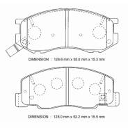 Колодки тормозные дисковые. Toyota: Lite Ace, Estima Emina, Estima Lucida, Mark II Wagon Qualis, Lite Ace Noah, Town Ace, Previa, T.U.V, Town Ace Noah...