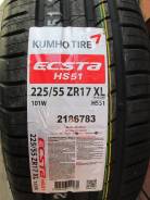 Kumho Ecsta HS51. Летние, 2017 год, без износа, 4 шт