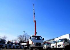 Hyundai HD78. Бортовой грузовик HD-78 с КМУ Palfinger PK8500, 3 900 куб. см., 7 000 кг.