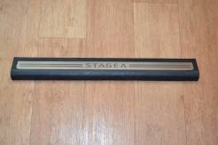 Накладка на порог. Nissan Stagea, HM35, PNM35, PM35, NM35, M35 Двигатели: VQ30DD, VQ25DD, VQ35DE, VQ25DET
