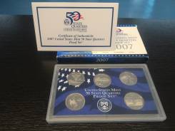 США Годовой набор квотеров (штаты) 2007 Proof SET