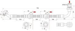 Шланг тормозной FR SUZUKI ESCUDO/VITARA/X-90 88-98 LH ST-51550-60A31