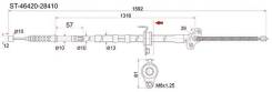 Трос ручника TY TownAce Noah 4WD CR5#/SR5#, -RH ST-46420-28410, правый SAT ST4642028410