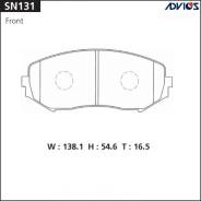 Колодки тормозные дисковые. Suzuki Escudo, TA74W, TD54W, TD94W Suzuki Grand Vitara