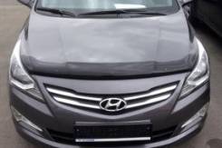 Дефлектор капота. Hyundai Solaris