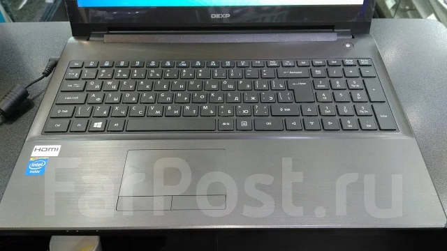 DEXP Aquilon O112. 15.6", 2,2����, ��� 4 ��, ���� 500���, WiFi: 1, Bluetooth: 1, ����������� �� 9��. ����