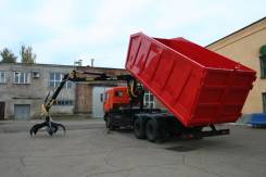Камаз 65115. КМУ Ломовоз КамАЗ-65115-773094-42 (Евро 4), кузов 30 куб., 6 700 куб. см., 17 150 кг.
