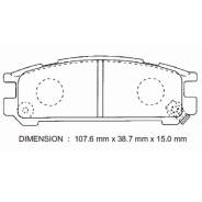 Колодка тормозная дисковая. Subaru Legacy, BC3, BF7, BD5, BC5, BG9, BG3, BF3, BG5, BD3, BF5, BGA, BFA, BD9, BGC, BCA, BCM, BG2, BD4, BC4, BG4, BD2, BC...