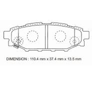 Колодка тормозная дисковая. Mitsubishi Galant Fortis, CZ4A Mitsubishi Lancer Evolution, CZ4A Subaru: Impreza, Exiga, Legacy, Forester, Impreza XV Toyo...