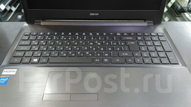 DEXP Aquilon. 15.6", 2,2����, ��� 2048 ��, ���� 500���, WiFi: 1, Bluetooth: 1, ����������� �� 9��. ����