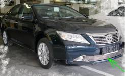 Декоративная решетка в бампер для Toyota Camry V50 (нерж. )