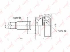 Шрус подвески. Mazda Training Car, BJ5P Mazda Laser Lidea, BJ3PF, BJ5PF, BJ8WF, BJ5WF, BJEPF Mazda Familia, BJ5P, YR46U15, BJFW, ZR16U65, YR46U35, ZR1...