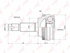 Шрус подвески. Toyota: Premio, Allion, Corolla Spacio, Allex, WiLL VS, Corolla Axio, Corolla Verso, Corolla Fielder, Prius, Corolla, Corolla Runx Двиг...