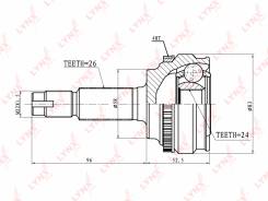 Шрус подвески. Toyota: Premio, Allion, Corolla Spacio, Allex, WiLL VS, Corolla Axio, RAV4, Corolla Verso, Corolla, Opa, Celica, Vista, Caldina, Wish...