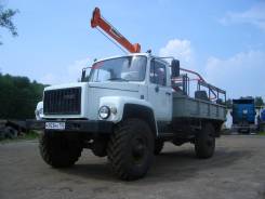 ГАЗ 3308 Садко. Бурильно-крановая машина (ямобур) БКМ-317 на на базе ГАЗ-33081 Садко, 4 750 куб. см., 1 250 кг.