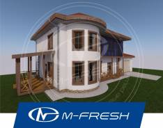 M-fresh Aristocrat (Посмотрите вот этот проект дома с гаражом! ). 200-300 кв. м., 2 этажа, 4 комнаты, бетон
