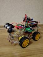 Набор комплектующих для сборки колесного робота 4WD arduino itslab