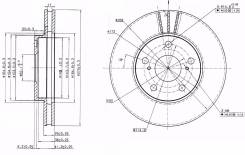 Диск тормозной. Toyota: Progres, Cresta, Verossa, Crown, Altezza, Brevis, Origin, Crown Majesta, Mark II Wagon Blit, Mark II, Chaser Двигатели: 1JZFSE...