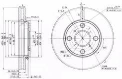 Диск тормозной. Toyota Succeed, NCP50, NCP51, NCP55, NCP52, NCP58, NLP51, NCP59 Toyota Probox, NCP51, NCP50, NCP52, NCP55, NCP59, NCP58, NLP51 Двигате...
