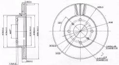 Диск тормозной. Nissan: Bluebird Sylphy, Expert, Primera Camino, Bluebird, Sunny, AD, Wingroad Двигатели: QG18DE, QR20DD, QG15DE, YD22DD, QG18DD, SR20...